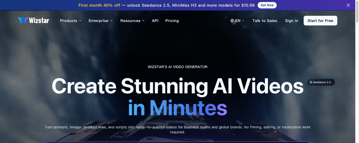 Wizstar — Create AI videos and images in minutes